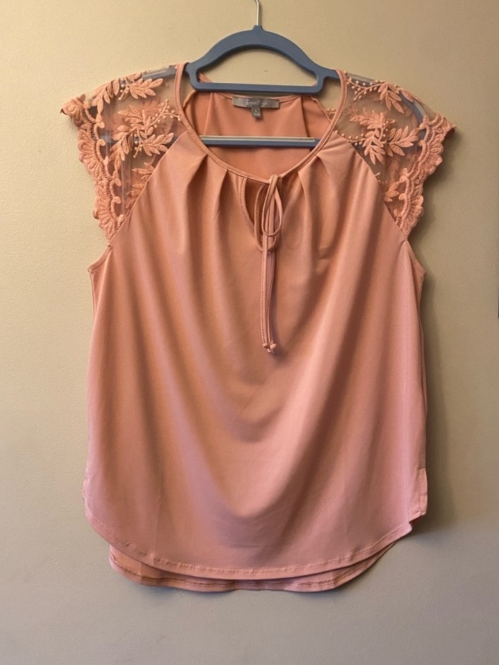 Sweet Rain Lace Cap Sleeve Camisole - Dusty Pink